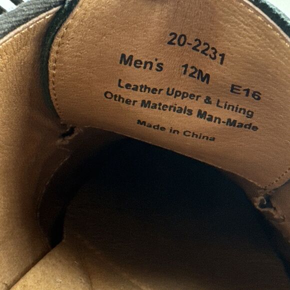 Johnston & Murphy Men's 20-2231 Conard E16 Black Wing Tip Oxford‎ Size 12 M - Picture 12 of 14